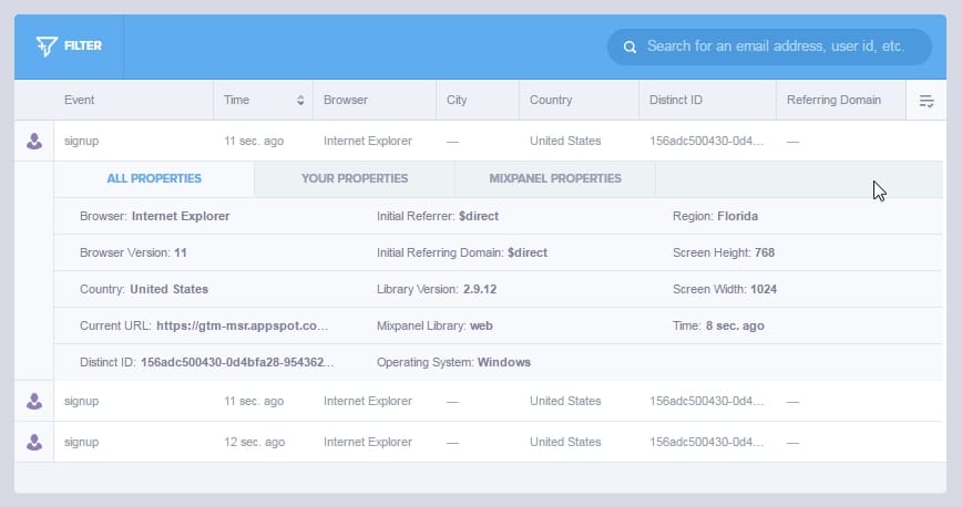 Getting rid of GTM host events in Mixpanel